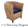 New Gary Woven Seagrass Arm Chair