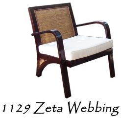Zeta Woven Webbing Arm Chair