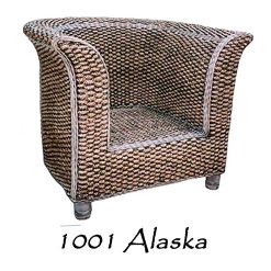 Cadeira de vime do braço de Alaska