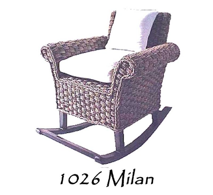 Milan Wicker Rocking Chair Natural Rattan Furniture Rattan