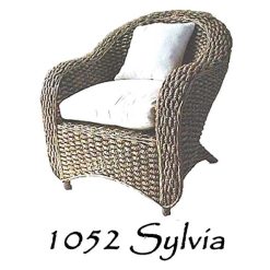 Sylvia Wicker Arm Chair