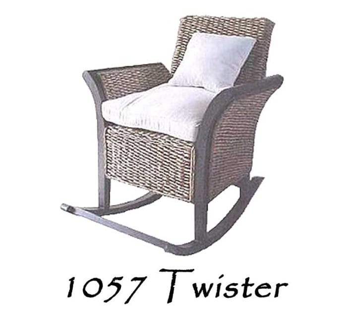 Twister Wicker Rocking Chair Natural Rattan Furniture Rattan