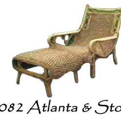 Atlanta Wicker Arm Chair and rattan Stool