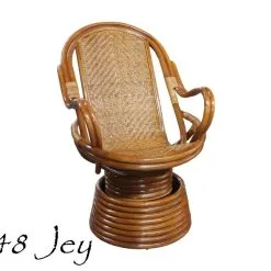 Jey Rattan Swivel Chair