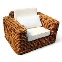 Stenli Wicker Rattan Arm Chair