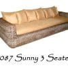 Sunny Rattan Sofa 3 Seaters