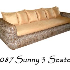 Sunny Rattan Sofa 3 Seaters