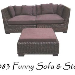 2083-Taburetes de sofá de mimbre divertidos