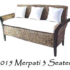 Merpati Wicker Sofa 3 sæder