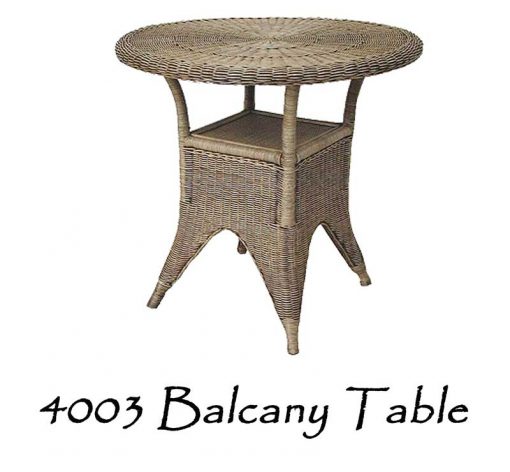 Balcany Rattan Table