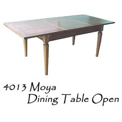 Moya Wooden Dining Table Open
