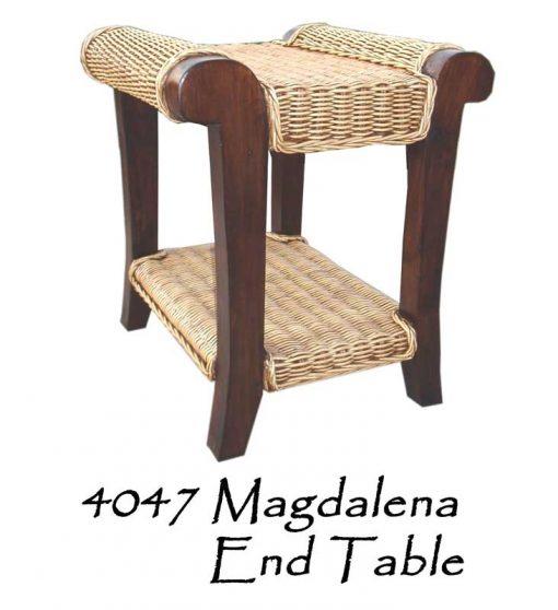 Magdalena Wicker End Table