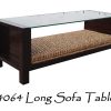 Long Rattan Sofa Table