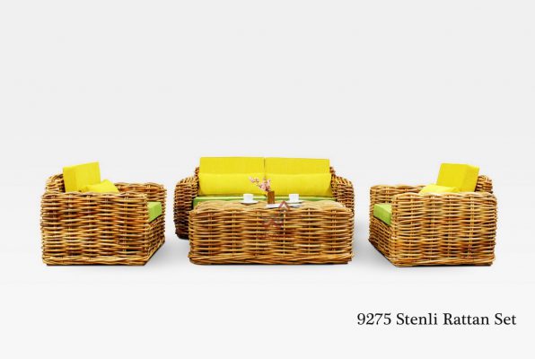 Stenli Rattan Living Set