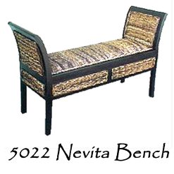 Nevita Wicker Bench