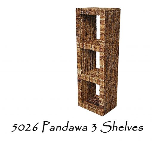 Pandawa 3 Wicker Shelves