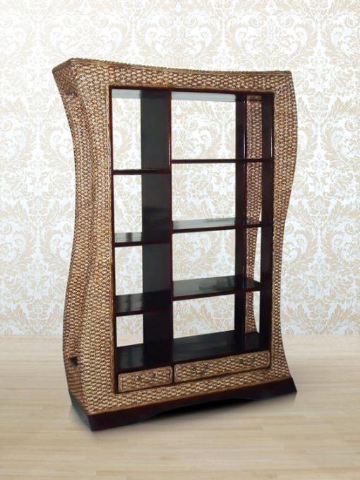 Sumbar Wicker Display Cabinet Natural Rattan Furniture Wholesale