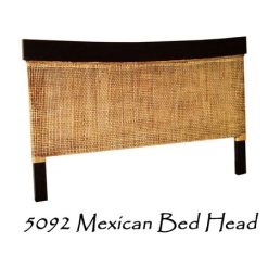 Mexican Rattan Head Bed