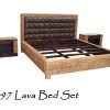 Lava Wicker Bed Set