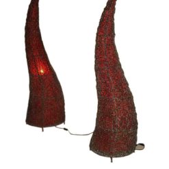 Milan Rattan Lamp Set