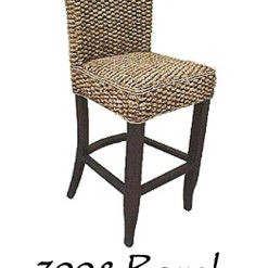 Королевский плетеный барный стул