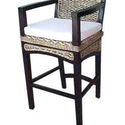 Havana Wicker Arm Bar stool