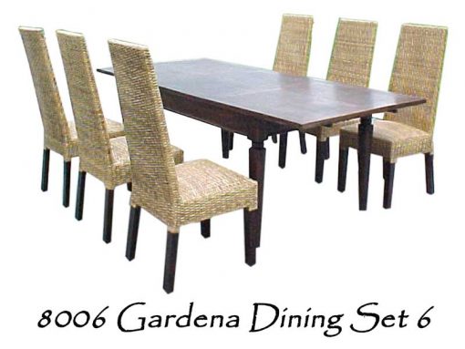 Gardena Wicker Dining Set 6