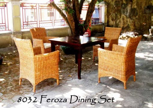 Feroza Rattan Dining Set 4