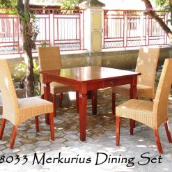 Merkurius Cane Dining Set 4