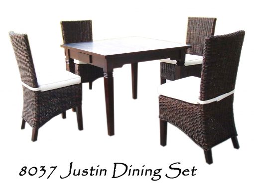 Justin Rattan Dining Set