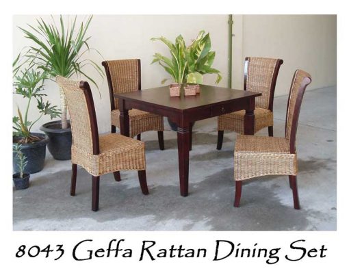 Geffa Rattan Dining Set