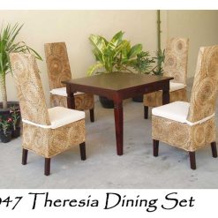 Theresia Wicker Dining Set