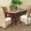 New Tropical Dining Set with Arm Chair