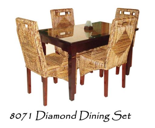 Diamond Wicker Dining Set
