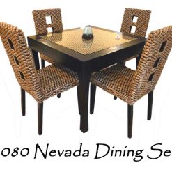 Set da pranzo in vimini Nevada