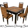 Samara Wicker Dining Set