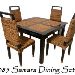萨马拉柳条餐桌椅