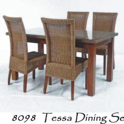 Tessa Rattan Dining Set