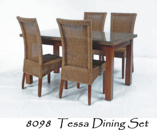 Tessa Rattan Dining Set