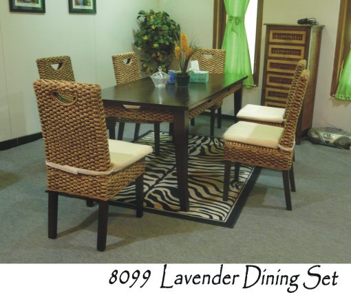 Lavender Wicker Dining Set