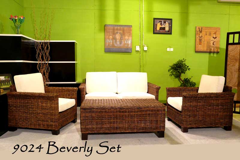 Beverly Rattan Living Set