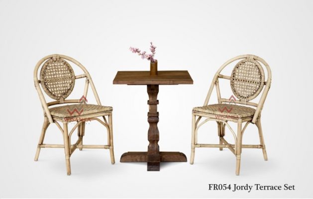 Jordy Rattan Chair and Table