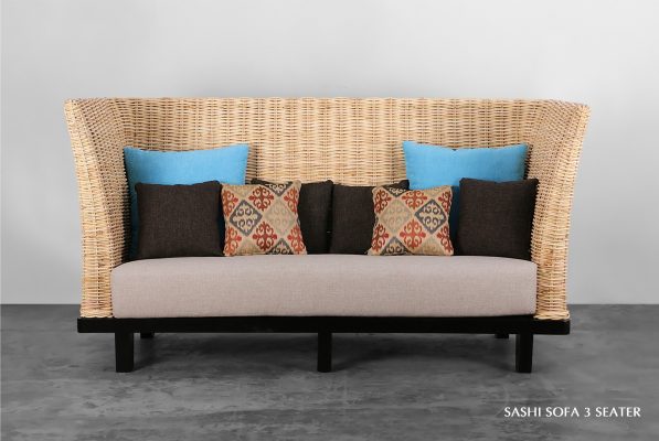 Sashi Rattan Sofa 3 Seater