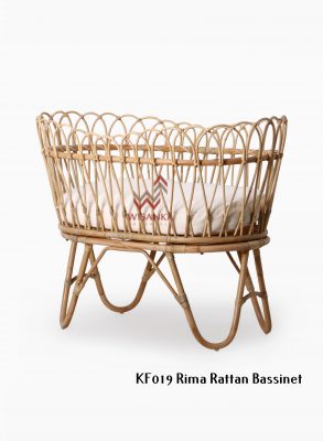 Rima Rattan Baby Bassinet