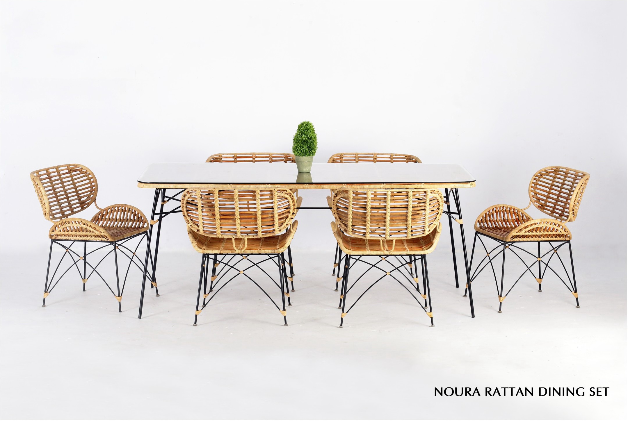 Noura Rattan Dining Set Natural Furniture Whole Noura Rattan Dining Set Natural