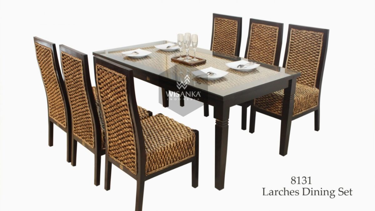 Larches Wicker Dining Set Pemasok Grosir Perabot Rotan Alam Furniture Anak Rotan