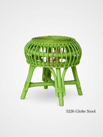 Globe Round Rattan Stool