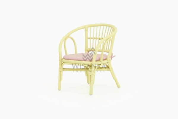 Jimmy Kids Rattan Chair Dilaw