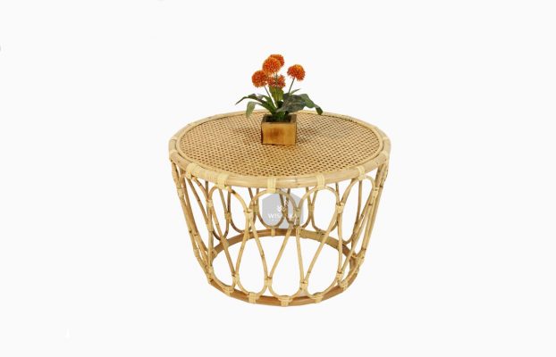 Tea Rattan Round Table