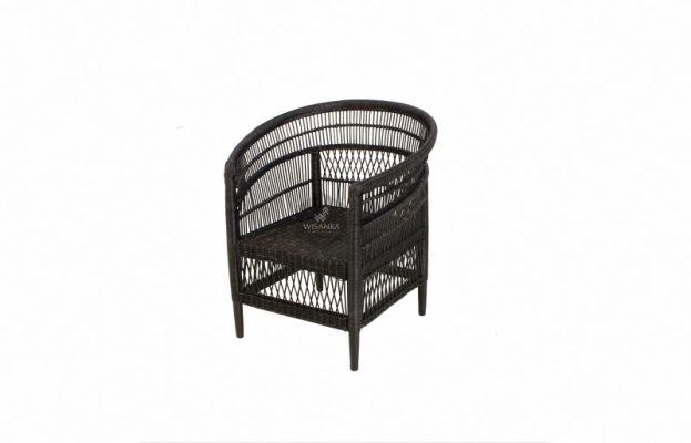 Morroco Rattan Arm Chair Black